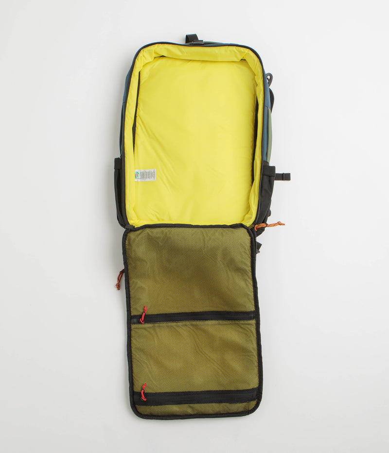 Topo Designs Global 30L Travel Bag in Olive and Dark Khaki