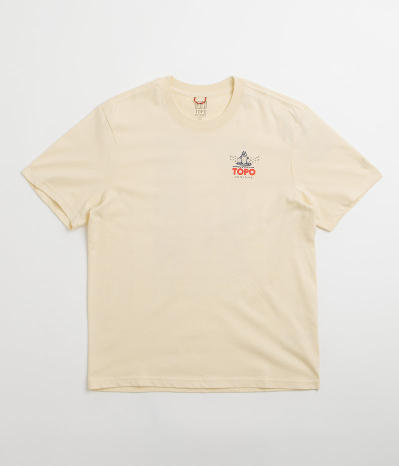 Topo Designs Mountain River T-Shirt in Bone White