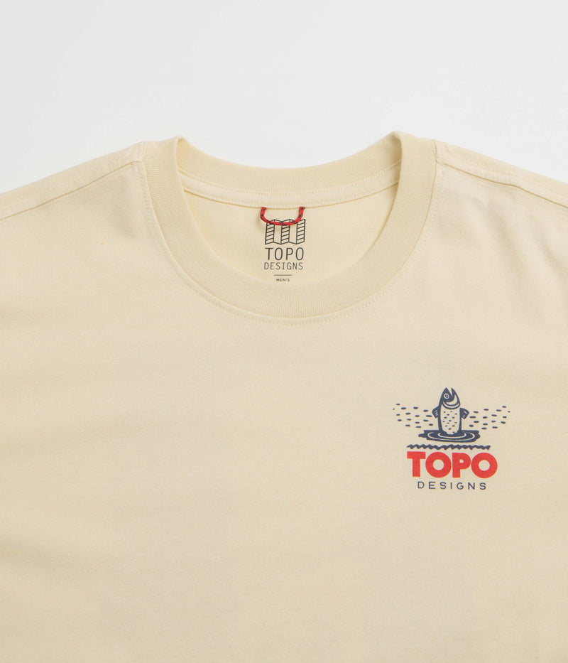 Topo Designs Mountain River T-Shirt in Bone White
