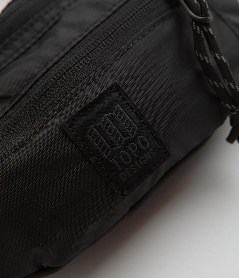 Topo Designs Mountain Waist Pack in Black and Black