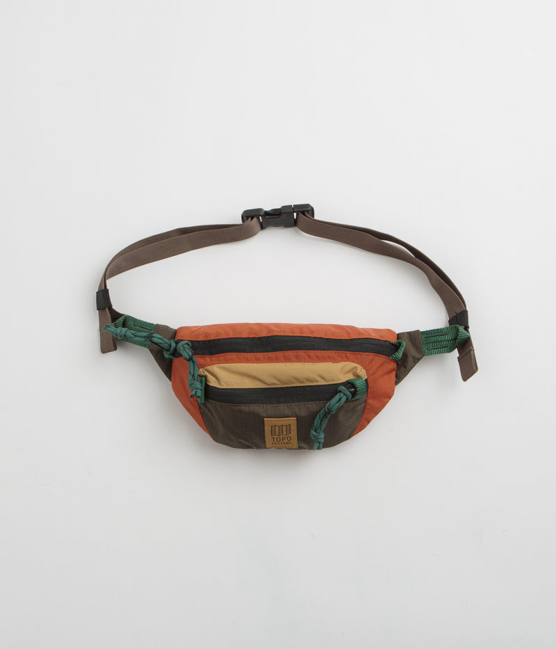 Topo Designs Mountain Waist Pack in Woodland and Terracotta
