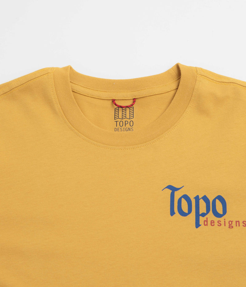 Topo Designs Peak T-Shirt in Goldenrod