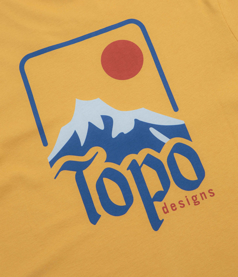 Topo Designs Peak T-Shirt in Goldenrod