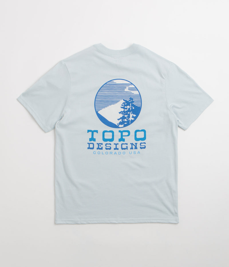 Topo Designs Vintage View T-Shirt in Breeze Blue