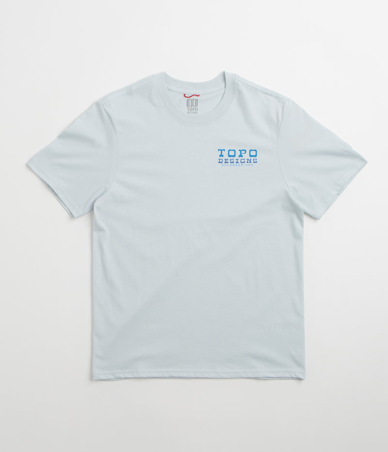 Topo Designs Vintage View T-Shirt in Breeze Blue