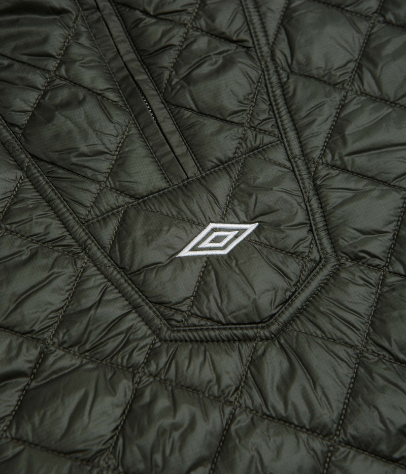 Umbro Masked Diamond Anorak in Dark Olive