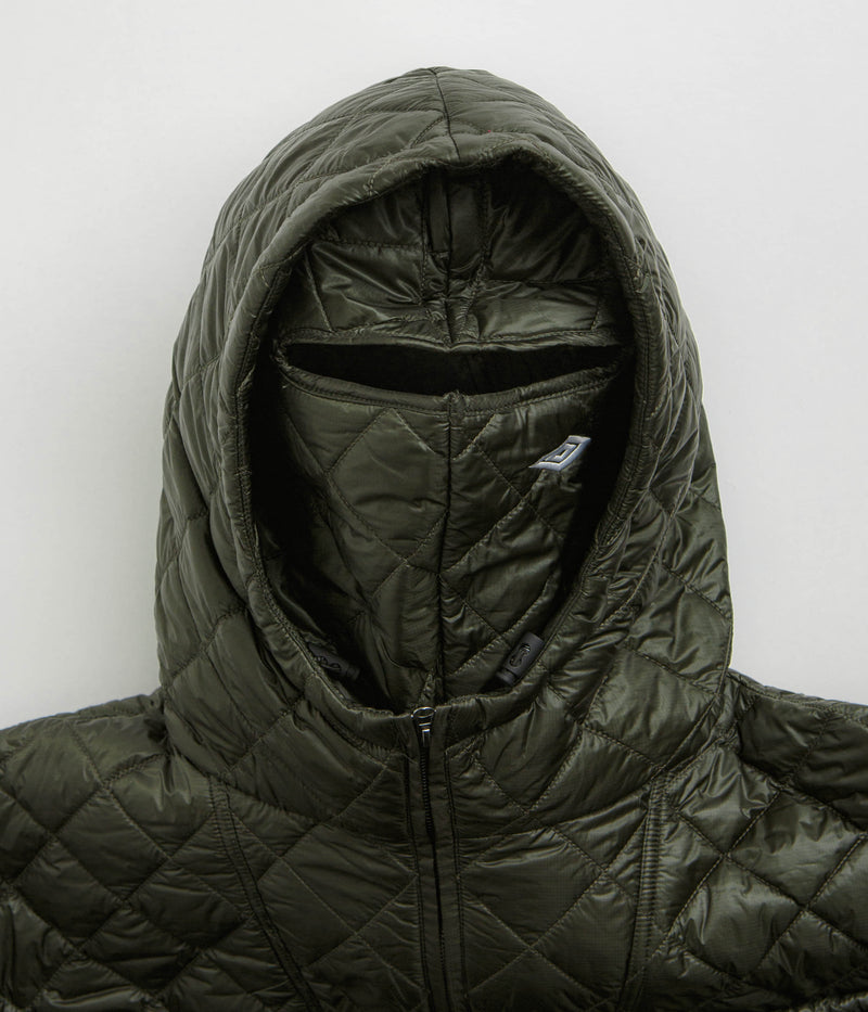 Umbro Masked Diamond Anorak in Dark Olive