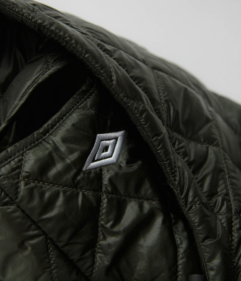 Umbro Masked Diamond Anorak in Dark Olive