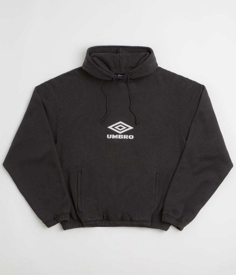 Umbro OG Logo Mask Hoodie in Washed Black