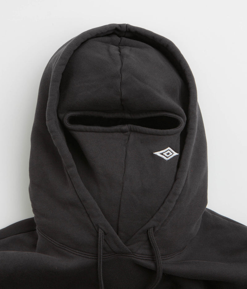 Umbro OG Logo Mask Hoodie in Washed Black