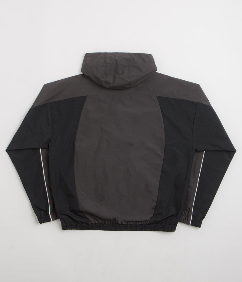 Umbro Rose Crest Masked Track Jacket in Black and Dark Gray