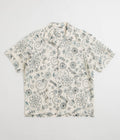 Universal Works Camp Shirt in Ecru Charcoal