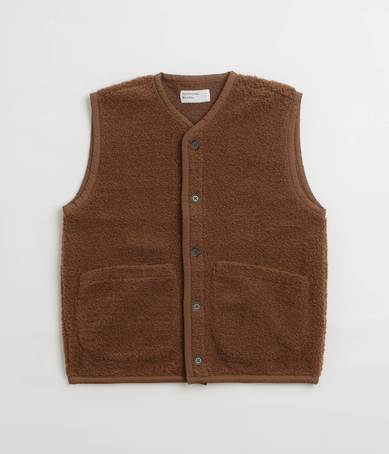 Universal Works Lancaster Gilet in Brown