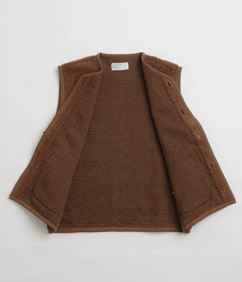 Universal Works Lancaster Gilet in Brown