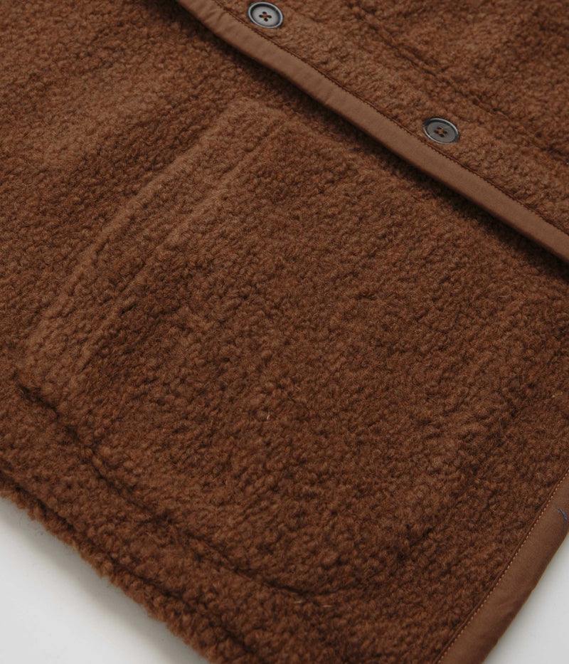 Universal Works Lancaster Gilet in Brown