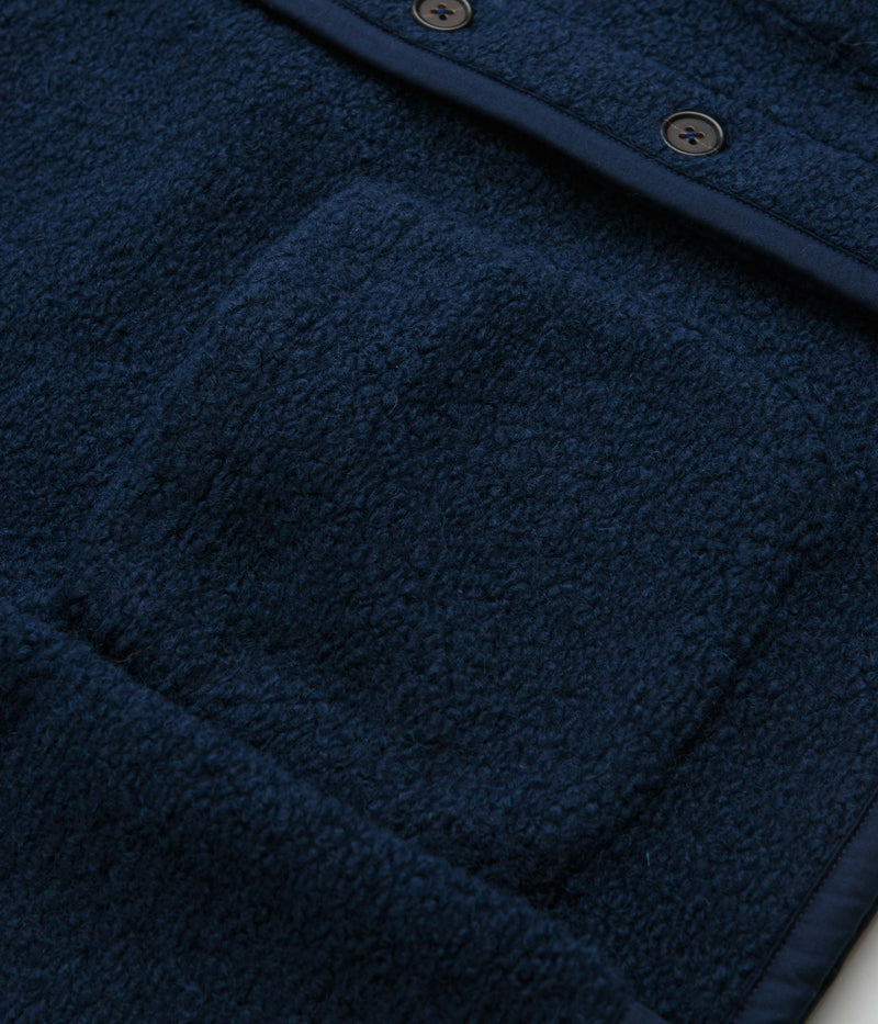 Universal Works Lancaster Jacket in Navy and Navy