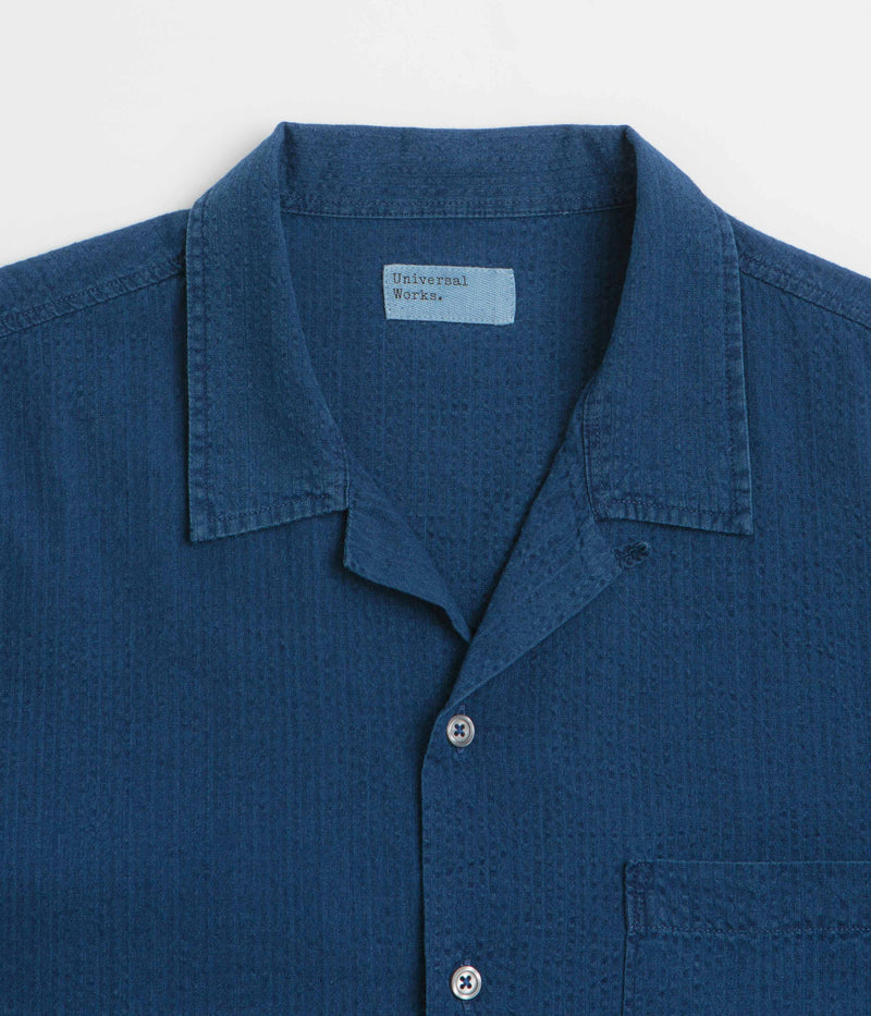 Universal Works Road Shirt in Washed Indigo