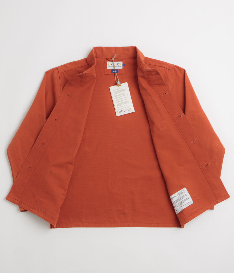 Uskees 3001 Buttoned Overshirt in Rust