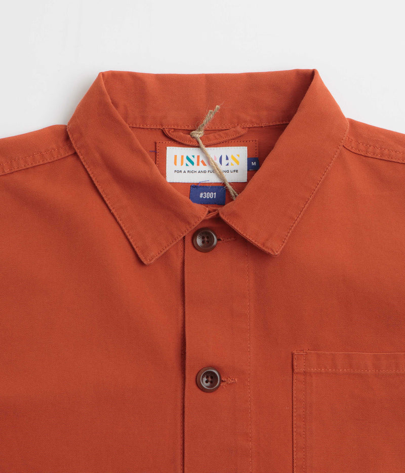 Uskees 3001 Buttoned Overshirt in Rust