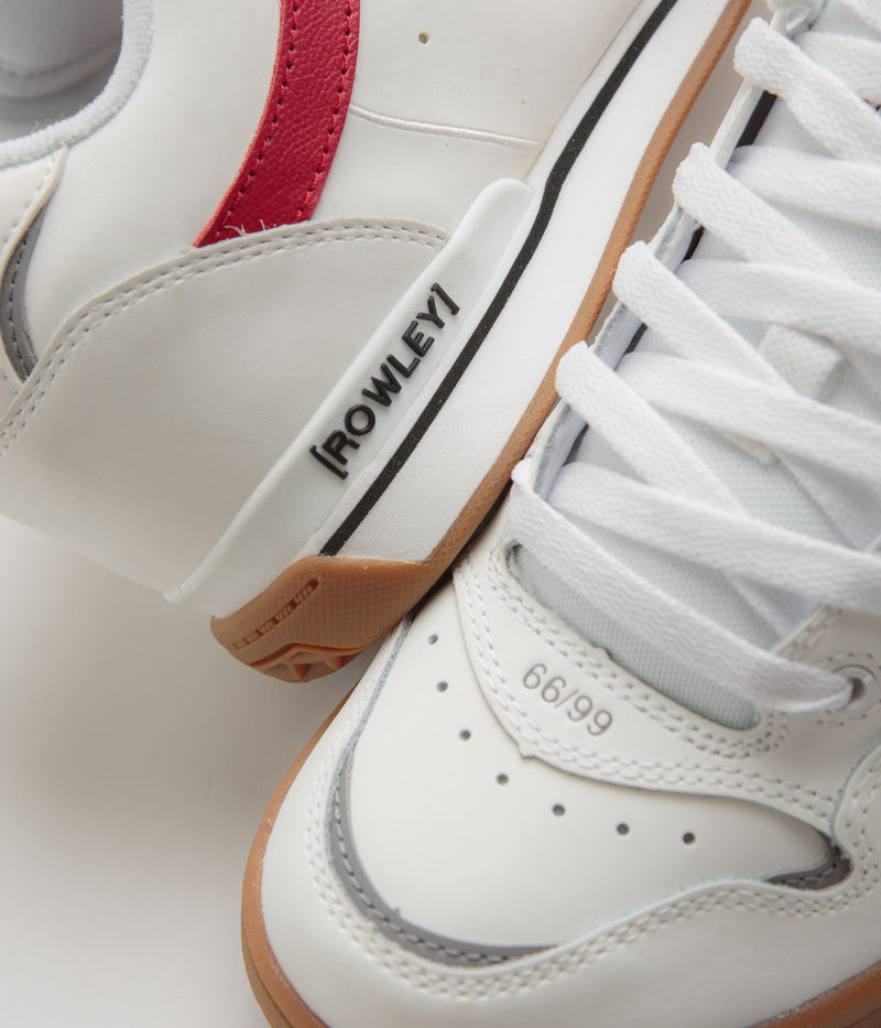 Vans Rowley XLT Shoes in Red and White / Gum
