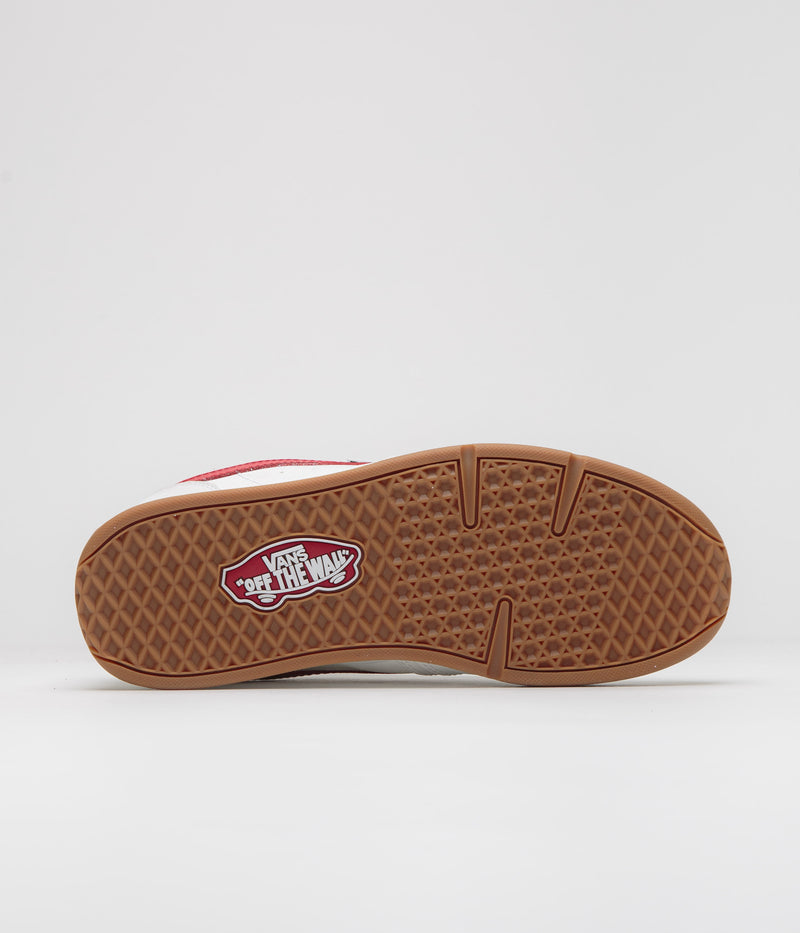 Vans Rowley XLT Shoes in Red and White / Gum