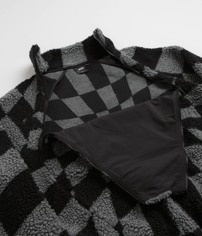 Vans x SlamJam AOD Relief Check Pullover Fleece in Smoked Pearl