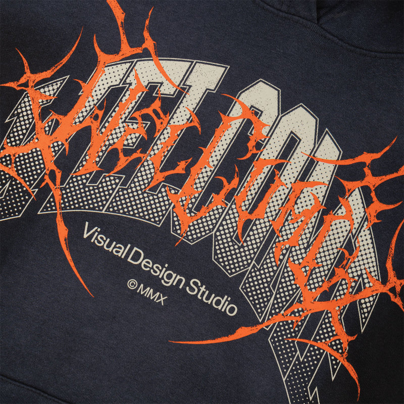 Welcome Coupled Sun Fade Hoodie - Black Fade