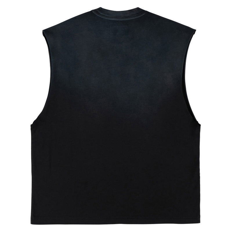 Welcome Vamp Knit Tank Top - Black Sun Fade