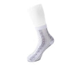 TSK1078 White Stripe Floral Sheer Sock TSK1078-OS