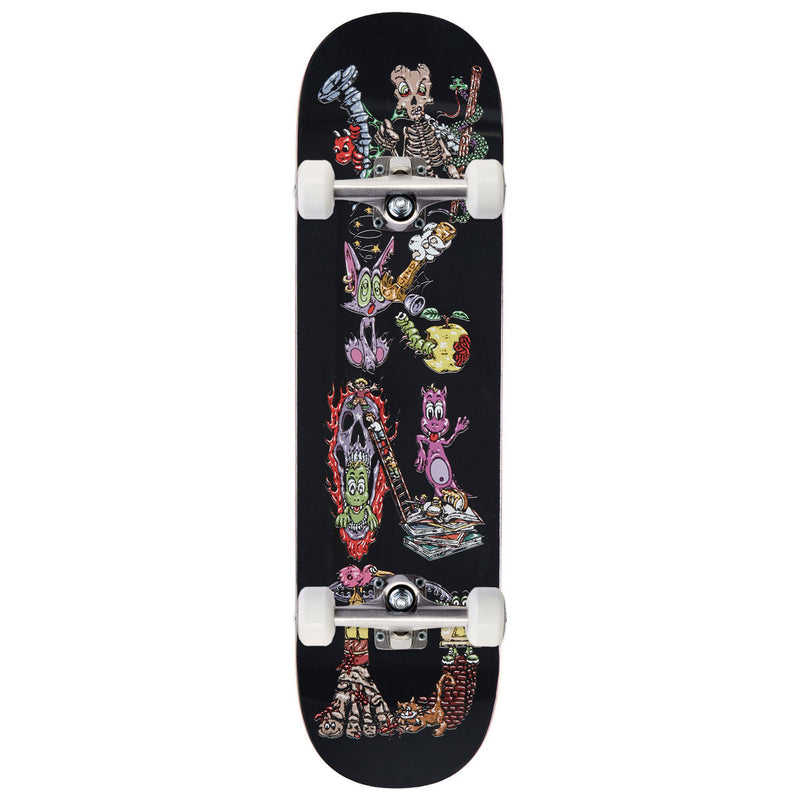 WKND Dusted Team SN Skateboard Complete - Black - 8.375"