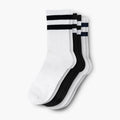 Women's Eco-Friendly Crew Socks | 3 Pack (Striped)
