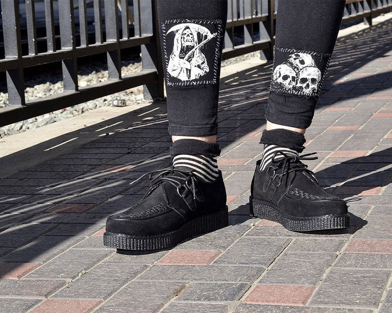 TSK1097 Womens Black & Sheer Stripe Sock TSK1097-OS