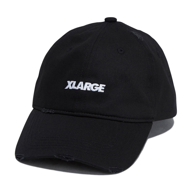 XLarge Label Brand 6 Panel Hat - Black