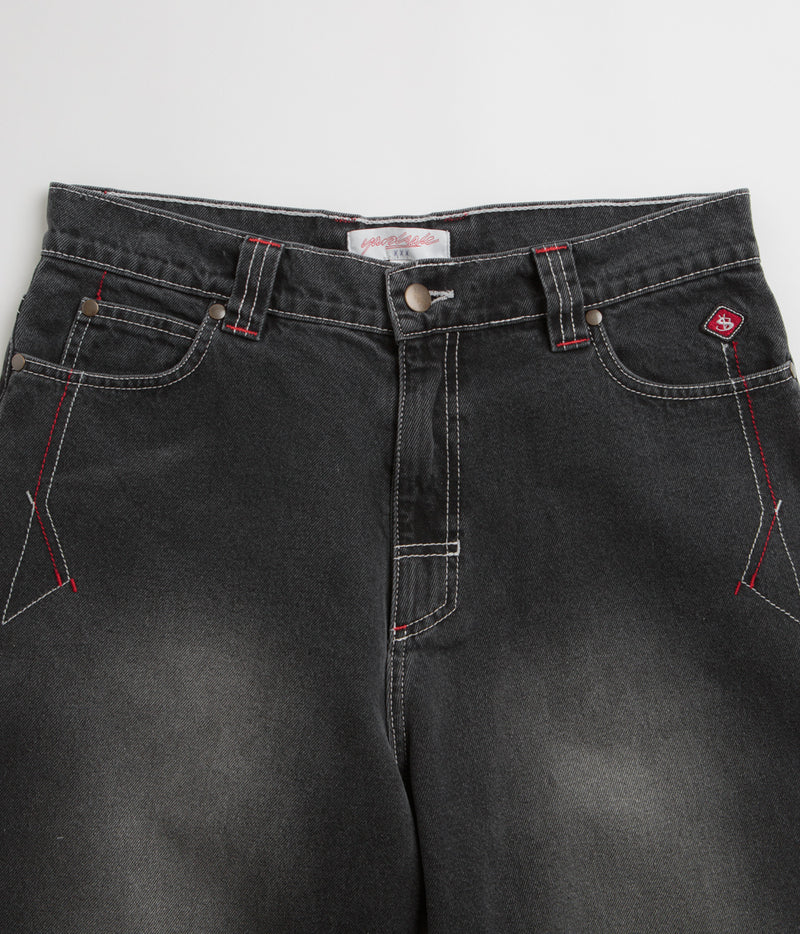Yardsale Culture Slub Phantasy Jeans in Washed Black