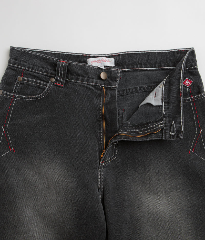 Yardsale Culture Slub Phantasy Jeans in Washed Black
