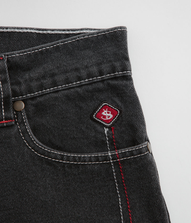 Yardsale Culture Slub Phantasy Jeans in Washed Black