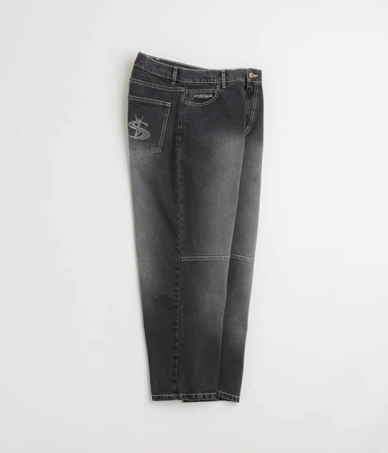 Yardsale Phantasy Panel Jeans in Black and Faded