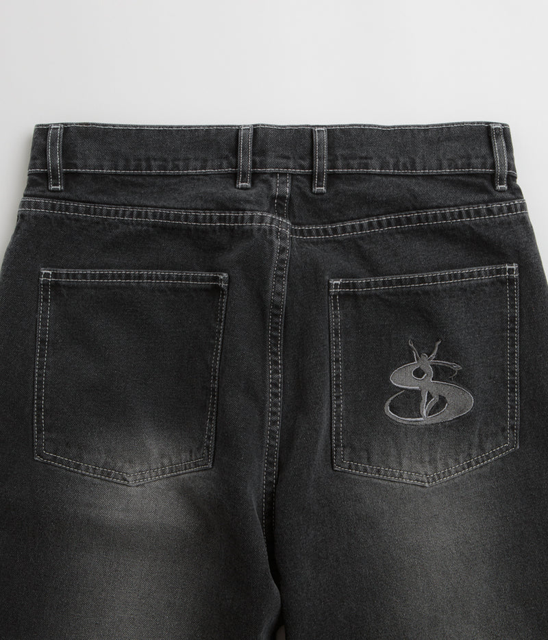 Yardsale Phantasy Panel Jeans in Black and Faded