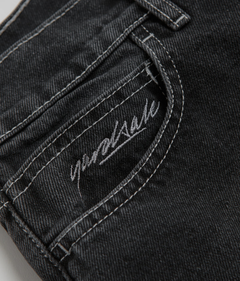 Yardsale Phantasy Panel Jeans in Black and Faded