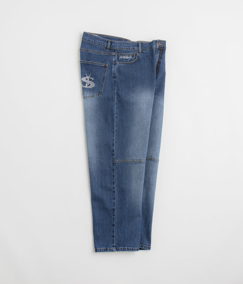 Yardsale Phantasy Panel Jeans in Denim and Faded