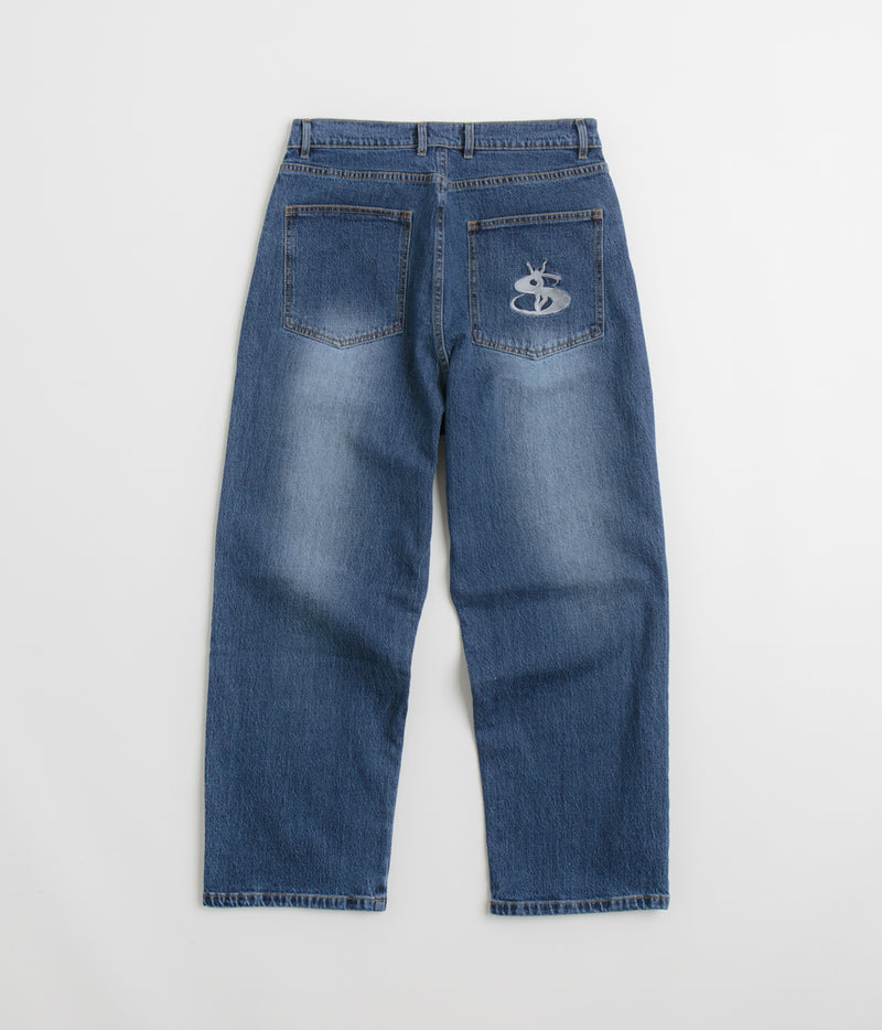 Yardsale Phantasy Panel Jeans in Denim and Faded