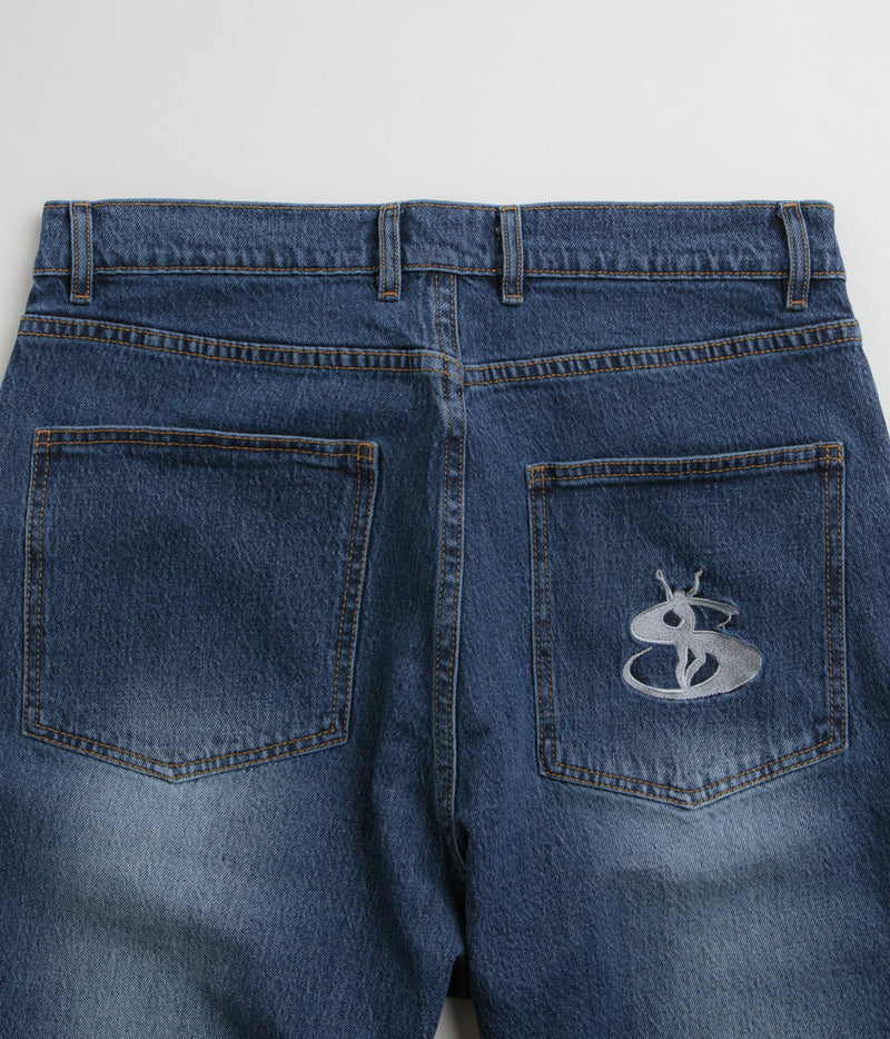 Yardsale Phantasy Panel Jeans in Denim and Faded