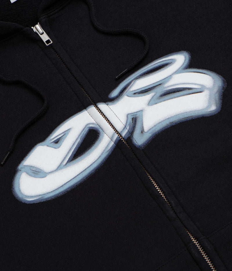Yardsale Spray Hoodie in Black