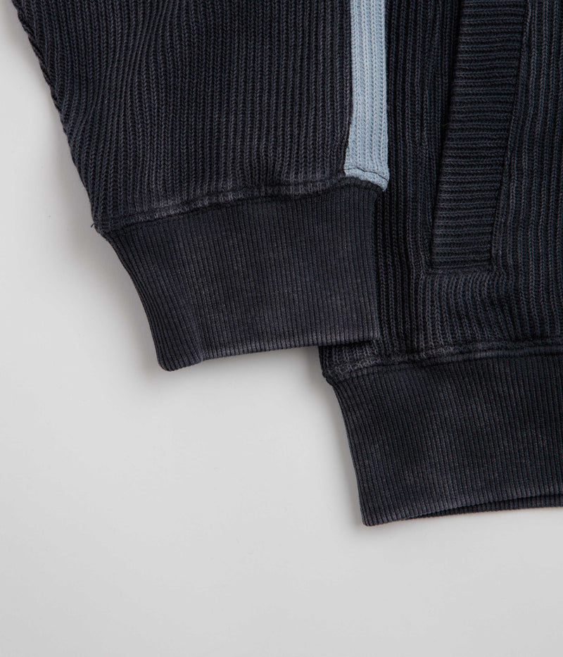 Yardsale Woven Phantasy Full Zip Sweatshirt in Navy and Blue
