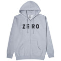 Zero Army Zip Up Hoodie - Heather Grey/Black